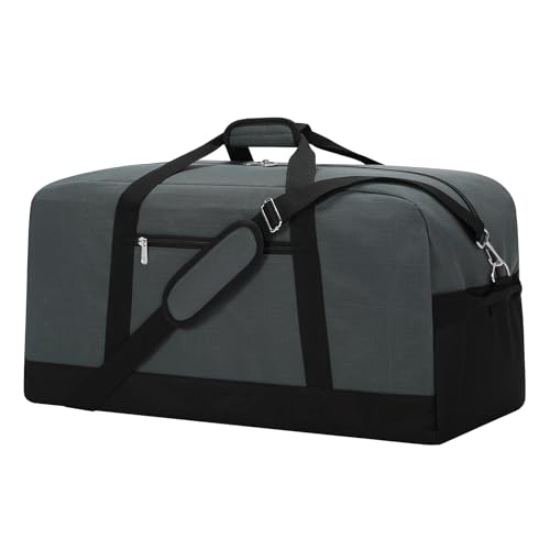 YoKelly 55L Duffle Bag – 25in Hard Bottom, Grey