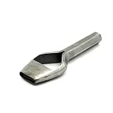 C.S. Osborne Oblong Cutting Punch. Polished barrel, hardened and polished edge. Hole tapers inside for easy punching clearings. Made in USA. Osborne No. : 400-1 Length of cut : 11/16" Width : 3/16"