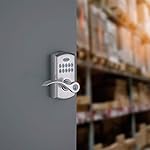 Kwikset SmartCode 955 Pembroke Light Commercial 10-Button Keypad Electronic Lever, Featuring Convenient Keyless Entry, 3-Year Batter Life and High Traffic Durability Satin Chrome - Image 5