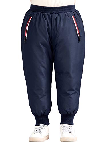 Happy Cherry Baby Boys Girls Elastic Windproof Down Pants Lightweight Warm Snow Pants