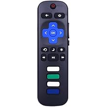 جهاز تحكم عن بعد لجميع أجهزة تلفزيون Hisense Roku الذكية، متوافق مع 32A4HNR، 40A4NR، 43A4NR، 32H4F، 43H4F، 43R6090G، 50R6090G، 65R6090G، 85A6NR وما إلى ذلك.