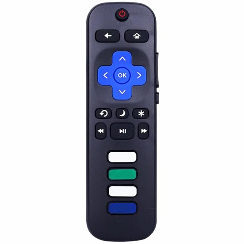 Leankle Remote Controller for All Philips Roku Smart TVs, Compatible with 32PFL6452/F7, 32PFL6573/F7, 40PFL6533/F7, 43PUL6643/F7, 50PUL6643/F7 etc.