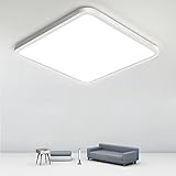 Diseño Ultradelgado de 2.3CM -- Con el grosor de 2,3 cm, diámetro 30cm, la plafon led techo se ve más delgada y simple. Las líneas limpias y el marco cuadrado hacen que esta lámpara de techo sea adecuada para cualquier decoración moderna que nunca pase de moda