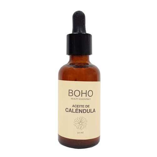 BOHO Beauty Essentials | Aceite de Maceración de Caléndula BIO, 50 ml | Hidratante Profundo para Pieles Sensibles e Infantiles | PAO 6M