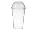 Produktbild 50 Stk. Smoothiesbecher Dessertbecher + Domdeckel 200 ml Ø78mm, PET, glasklar