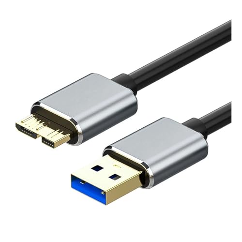 Cable de datos USB-B 0.5 m USB 3.0 para disco duro externo miniatura 3