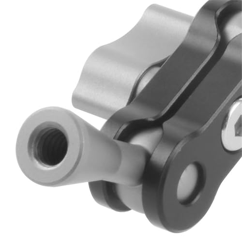 Image of Articulating Arm for Video and Auditory Equipment Features Double Ball Heads and 1 /4Inch Screws for More Flexibility LED Light Suppor