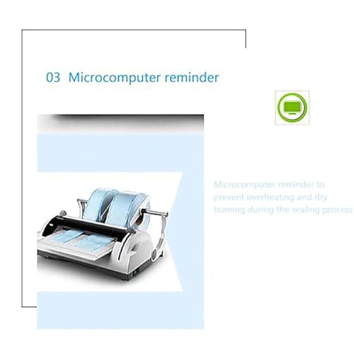 Máquina de sellado térmico profesional, corte de doble filo, ancho máximo de sellado de 30 cm, temperatura ajustable, para hospitales, clínicas y laboratorios
