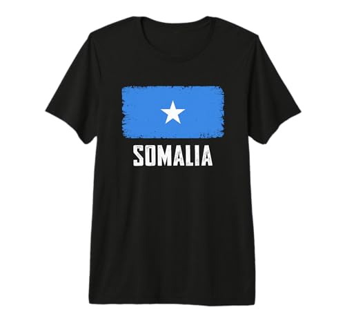 T-Shirt Somalie Hommes Femmes Fête Nationale Somalie Drapeau Somali T-Shirt Haut de Gamme