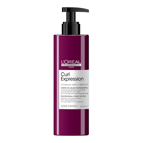 L’Oréal Professionnel, Crema Gelificada De Definición, para Cualquier Tipo De Rizos & Ondas, Curl Expression, 250 ml