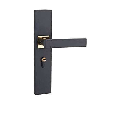 Serrure pour chambre à coucher anti bruit avec poignée de porte aluminium design