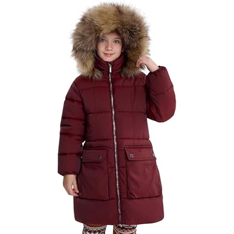 maoo garden Girls Faux-Down Winter Coat Cover