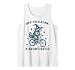 Off to Cause A Kerfuffle Raccoon Witch Riding Bicycle Tank Top