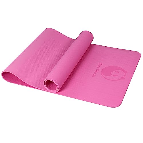 Slim Panda Yoga Mat 6mm w/Carrying Strap and Bag