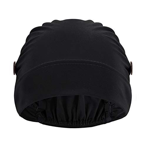 Women Button Hijabs Beanie Cap Muslim Headwear Cancer Chemo Sleep Hat Workout Home Head Wrap Scarf Cap Hair Loss Nightcap3