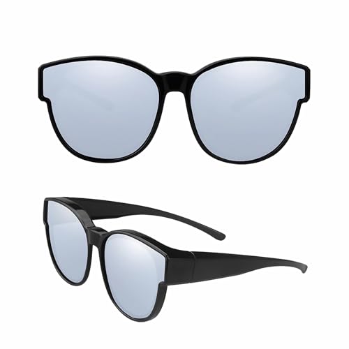 Image of Sunglasses fit over Glasses Clip On Polarized sunglasses for Prescription Glasses Flip Up Fishing Driving Glasses