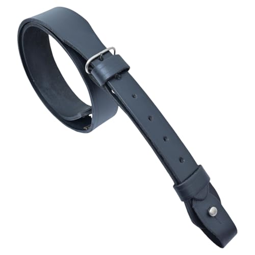 Ceinture en cuir véritable SAM noir, l'essence des costumes d'époque - 5