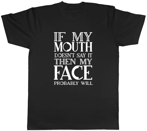 dfft34D Funny Sarcasm Mens T-Shirt Sarcastic Face Will Say It Unisex Tee Gift