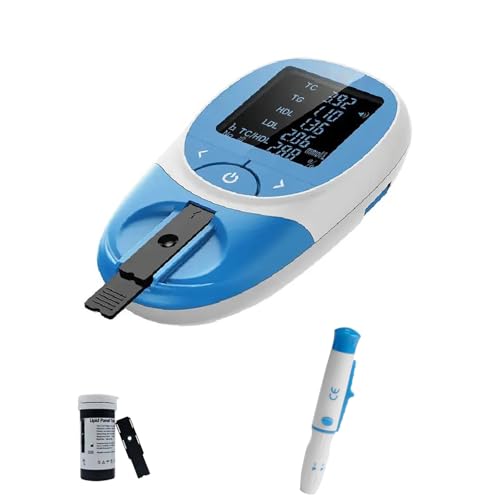 5 in 1 Cholesterol, HDL, Triglycerides Test - Complete Testing System for Home Health Monitoring