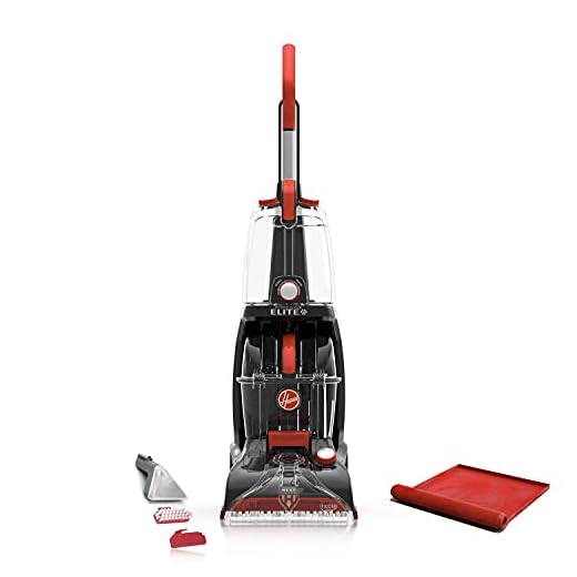 Hoover, Black Power Scrub Elite Pet Upright Carpet Cleaner Shampooer, Lightweight Machine, with Storage Mat, FH50250B