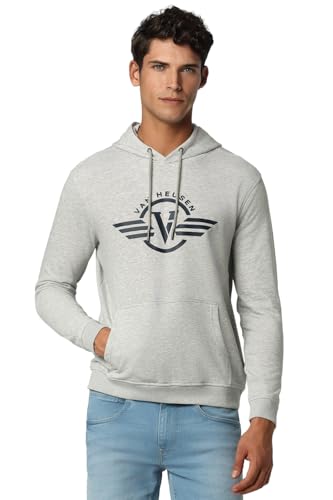 Image of Van Heusen Men Polycotton Hooded Neck Sweatshirt