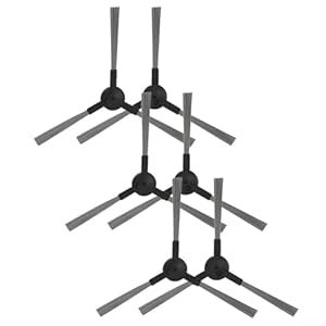 6er-Pack Ersatz-Seitenbürsten für Saugroboter - kompatibel mit Irbis 0321/0121, für Redmond VR-1321S, für Mamibot für PROVAC