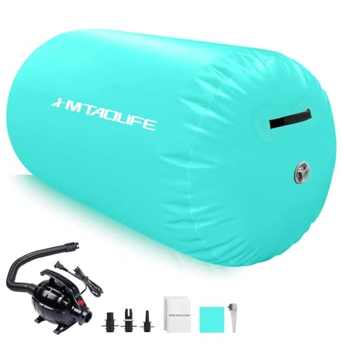 Gymnastics Air Roller Air Barrel, Inflatable Tumble Roller Mat, Air Roller Gymnastics Barrel Kids...