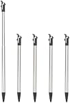 5pcs Metal Retractable Replacement Stylus Regular Pen Touch Pen Compatible with Nintendo New 3DS XL