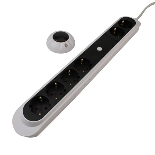 UNITEC Steckdosenleiste mit Funkfusstretschalter