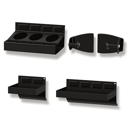 C&T 4-Piece Magnetic Toolbox Shelf, Tray and Holder Set, Magnetic Toolbox Tray Set, Tool Box for...