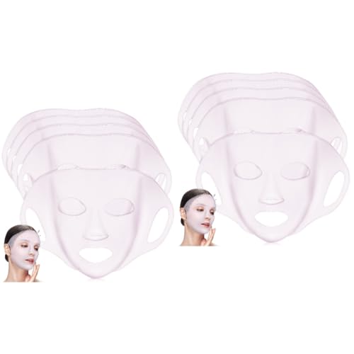 minkissy 2 Juegos Máscara De Silicona Rímel Facial De Silicona Reutilizable La Mascara Reutilizable Cubiertas De De Silicona Gel De Sílice 5 Piezas * 2