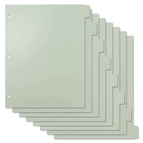 Intercalaires A4 onglets Buqoo en plastique pour trier et ranger vos documents