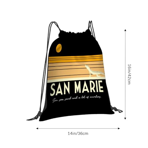 Death In Paradise Saint Marie Drawstring Bag For Sports2