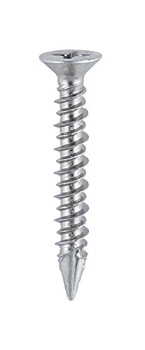 Timco 104Z - Bzp finestra vite a testa svasata pvc - argento