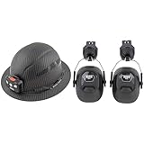 Klein Tools 60347 Hard Hat & 60502 Earmuffs, Full Brim Hard Hat Attachment, 26dB Noise Protection, for Construction, Manufacturing, Maintenance, Woodworking