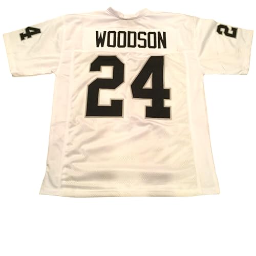 Charles Woodson White Jersey Stitched Custom Football New No Brand/Logos (US, Alpha, X-Large, Regular, Regular, White)