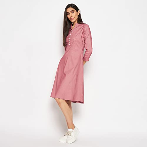 Image of CAMEY Women Striped Cotton Dress