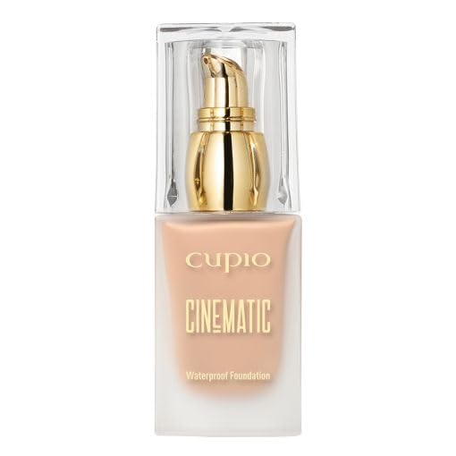 Base Waterproof Cupio Cinematic – resistente al agua | Cobertura media a alta | Larga duración | SPF 10 | Vegana | 30 ml