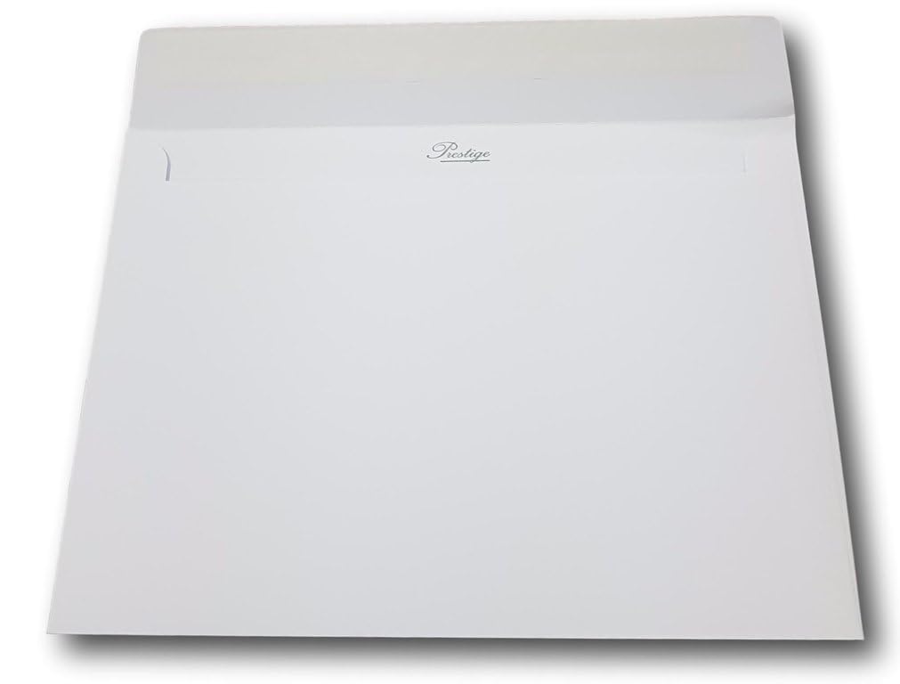 20 de lujo sobre blanco de lujo C5 162 x 229 mm (A5, A4 plegadas en 2) Papel 135 g extra grueso blanco, votos de boda invitación