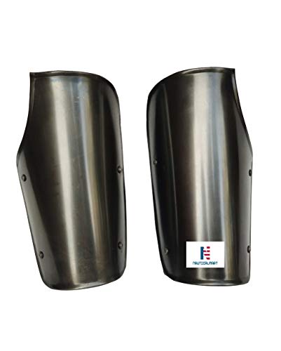 NauticalMart Armour Steel Warrior Arm Bracers Arm Guard Steel Vambraces Arm Protection - Blackened Armour