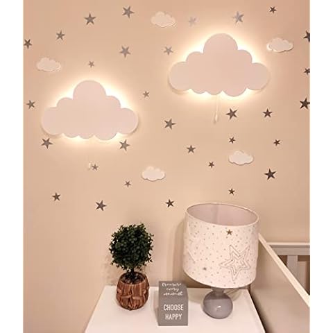 Happy Woody Cloud Wall Lights Set for Kids Cover