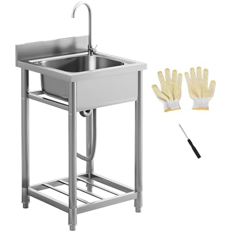 HOMCOM 22-Inch Outdoor Utility Sink Cover