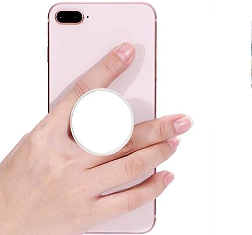 BoxWave Phone Grip Compatible with Energizer E4 - SnapGrip Tilt Holder, Back Grip Enhancer Tilt Stand - Winter White image 3