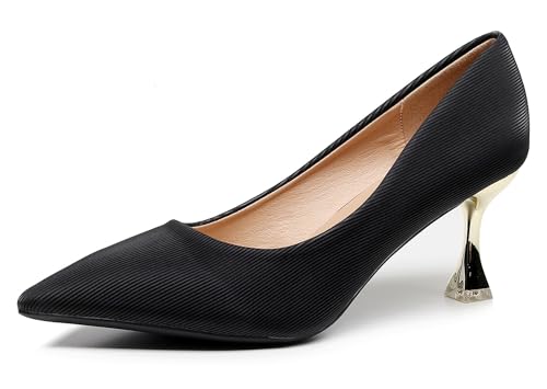 Image of VenusCelia Women's Golden Sun Pump Stiletto Heel Shoe