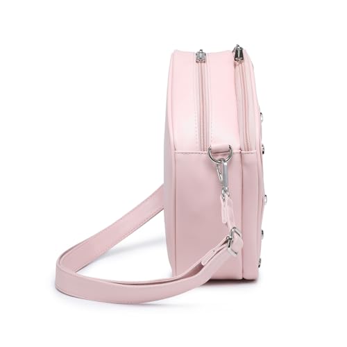 Image of Star PU Ita Crossbody Y2K Aesthetic Clear Pin Window Kawaii Anime Purse | Star Design For Cosplay, Meetups & Daily Y2K Outfits