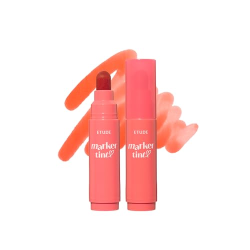 ETUDE Dear Darling Marker Tint #7 Peach Apricot (5g) | Hydrating & Long Lasting Lip Stain | High...