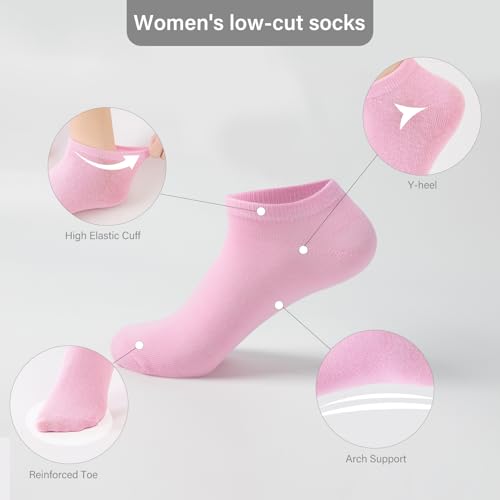 Womens Ankle Socks Short Low Cut Comfort Breathable Casual Socks 3/6/12/18 pairs2