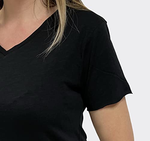 Ultrabasic Donna Maglietta con Scollo a V la