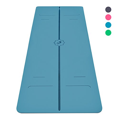 Liforme Le Tapis de Yoga Evolve Le Tapis de Yoga Écologique Et Antidérapant avec Son Système Unique et Original De Repères pour Lu0092alignement - Tapis Biodégradable en Caoutchouc Naturel