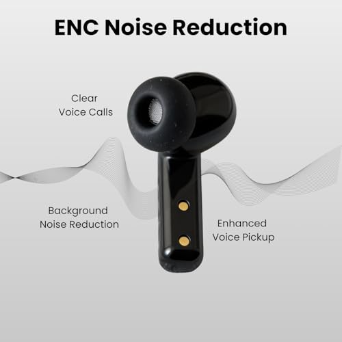 Image of Futopia Wireless Nothing Ear Earpods with Charging Case | Bluetooth 5.4 Earbuds, 11mm Drivers, Type-C Fast Charging, HD Sound & 3-4H Playtime (FGTWSNOEAR)-Black